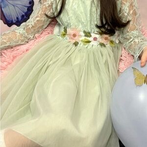 Floral Embroidered Lace Dress